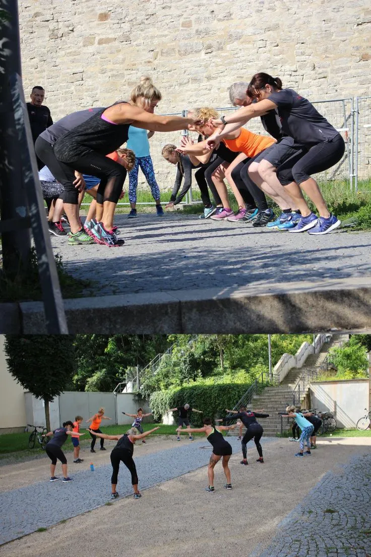Outdoor calisthenics training on urban structure